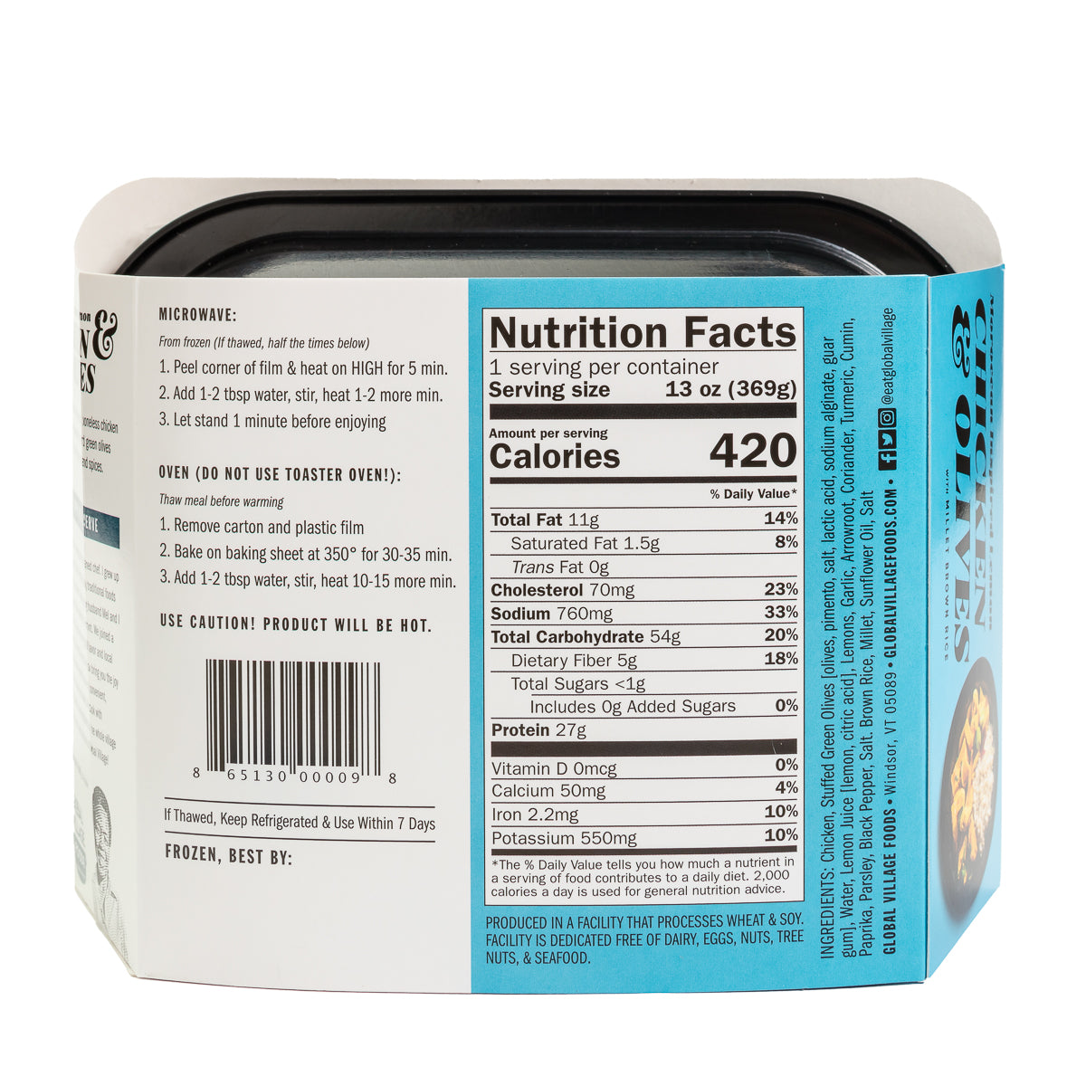 Moroccan Inspired Lemon Chicken & Olives with Millet Brown Rice