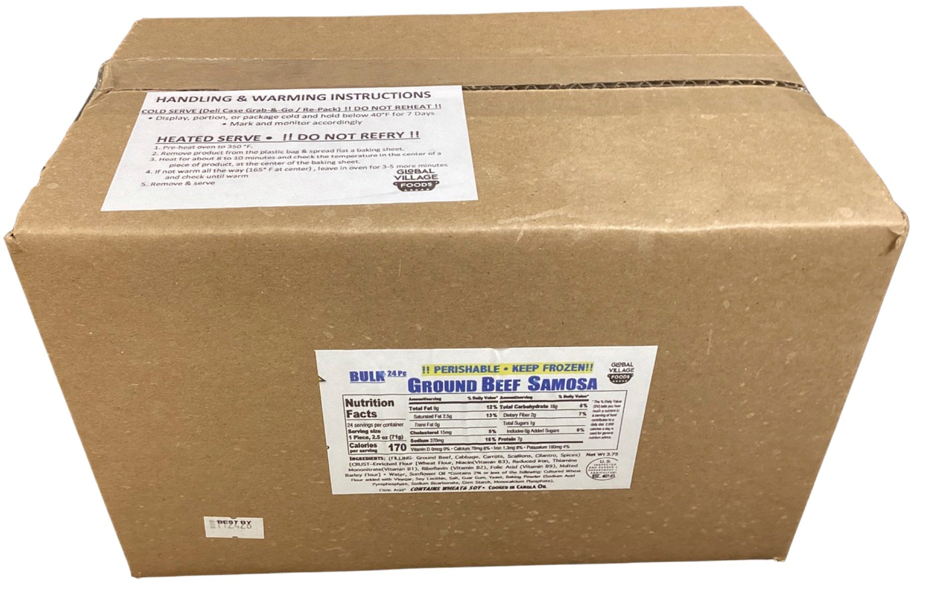 Herb Seasoned Ground Beef Samosa (2.5oz)