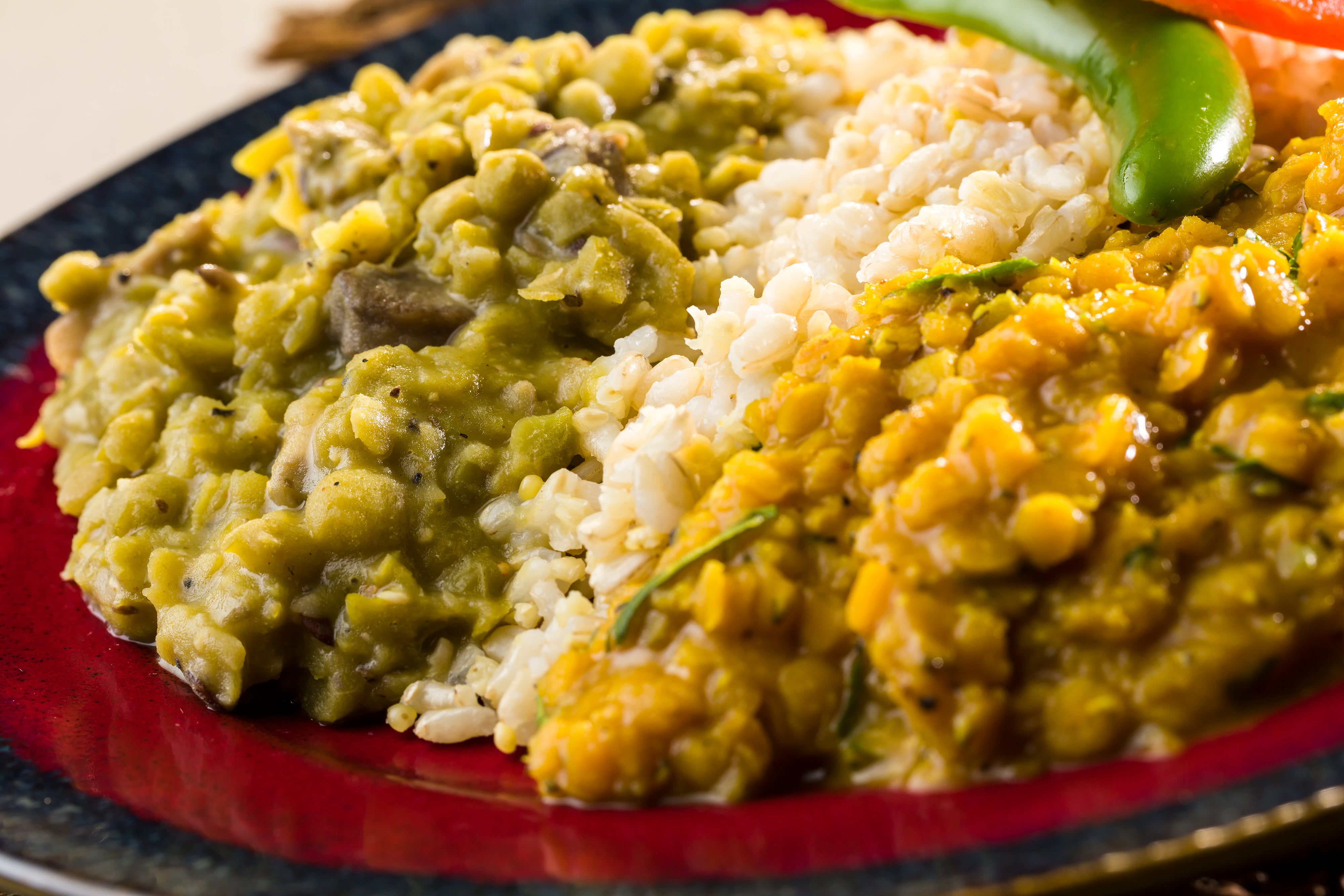 Ethiopian Vegan Lentil Combo with Millet Brown Rice