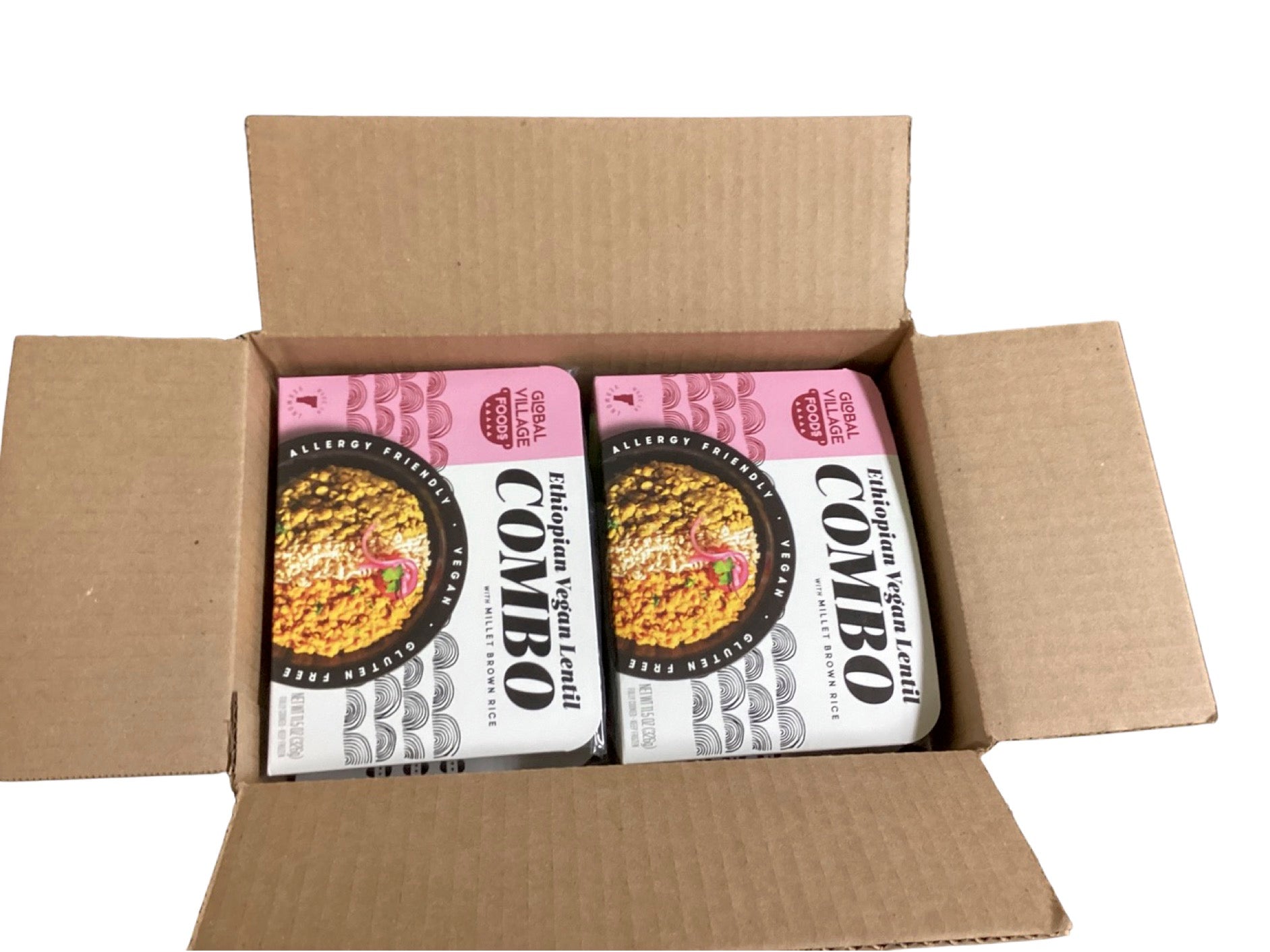 Ethiopian Vegan Lentil Combo with Millet Brown Rice