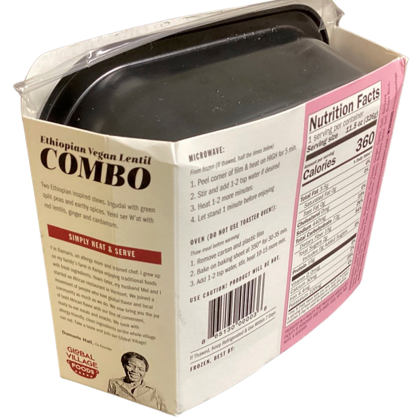 Ethiopian Vegan Lentil Combo with Millet Brown Rice