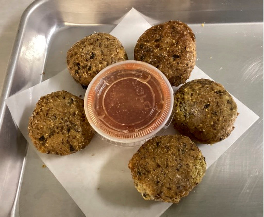 Southwest Black Bean Protein Hushpuppies