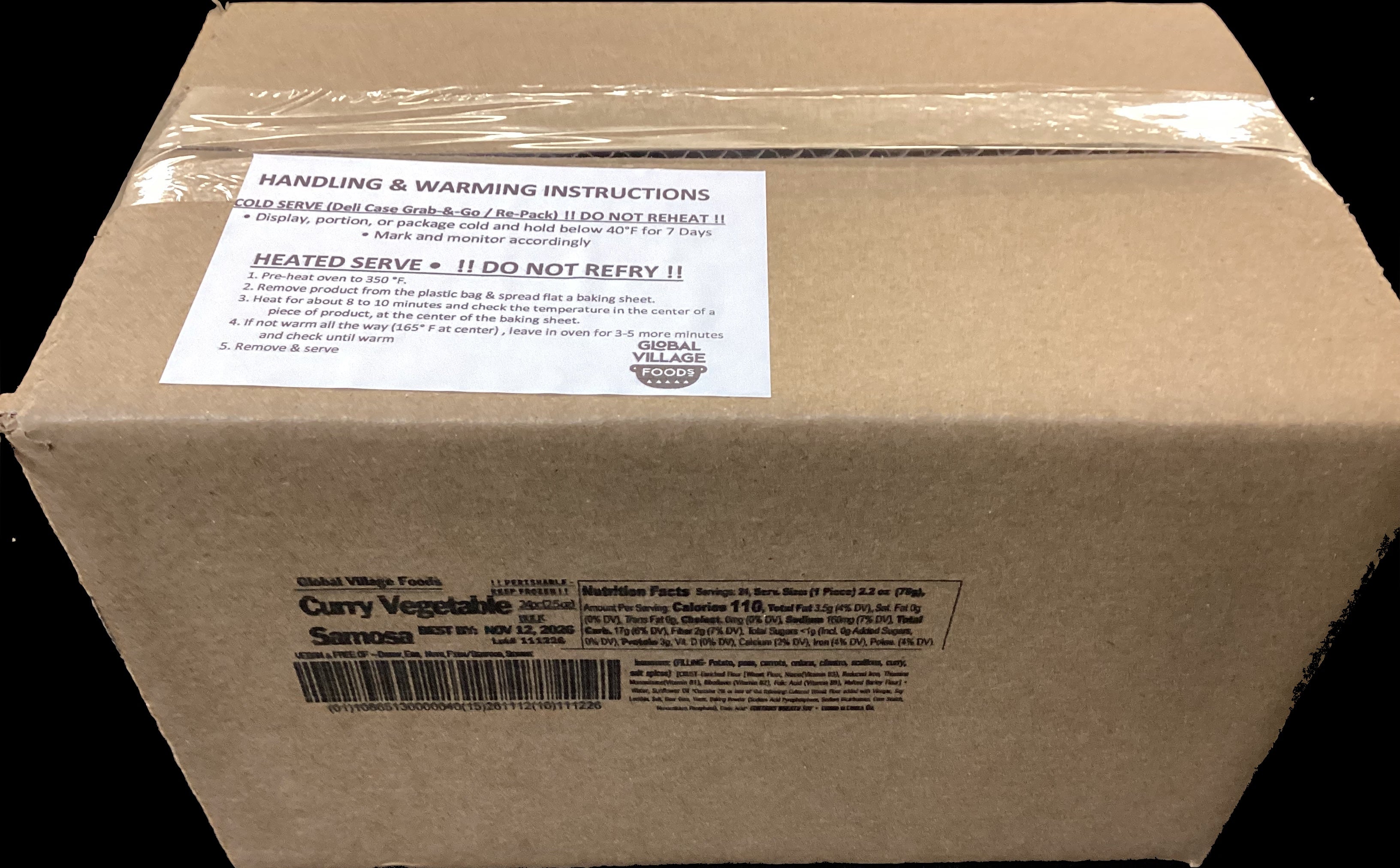 Curry Vegetable Samosa (2.5oz)